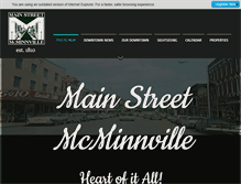 Tablet Screenshot of mainstreetmcminnville.org
